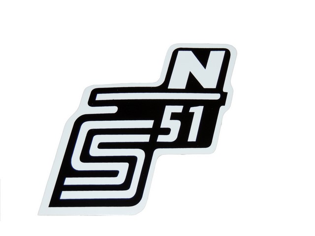 2x sticker for Simson S51 Enduro red-white