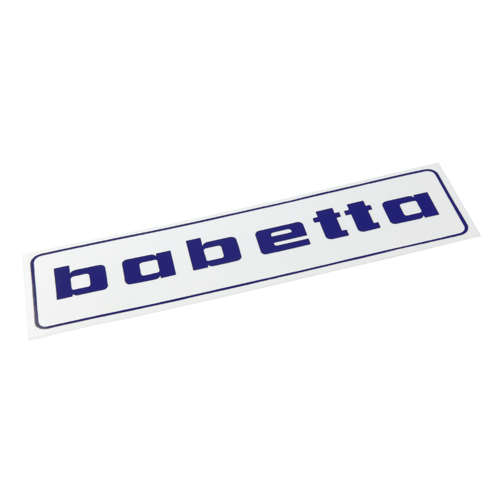 Sticker "babetta", BLUE (140x37mm) - Babetta