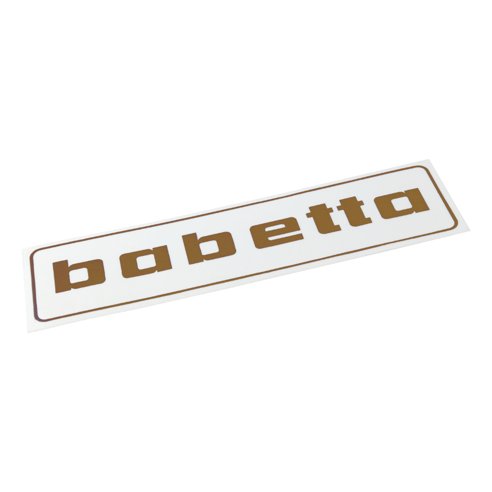 Sticker "babetta", GOLD (140x37mm) - Babetta