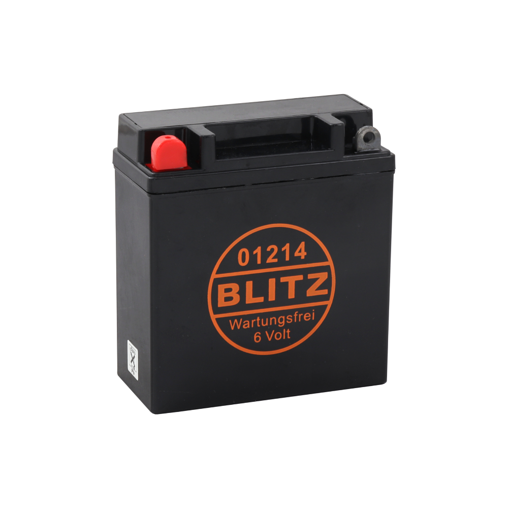 Gel-Batterie CIT 6N11A-1B, 6 V 11 Ah, Pluspol links, DIN 01214