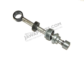 Piston rod of rear shock absorber pump, complete - JAWA 350 634-640, ČZ