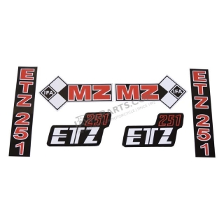 Stickers, set (IFA) - MZ 251 ETZ