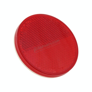 Reflector 60mm (round), RED, self-adhesive - UNI