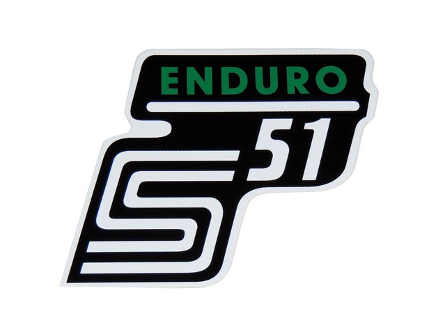 Sticker of cover ENDURO, GREEN - Simson S51