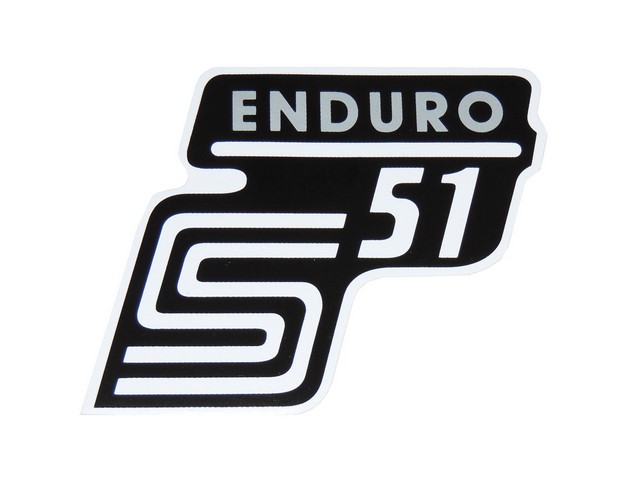Sticker of cover ENDURO, SILVER - Simson S51