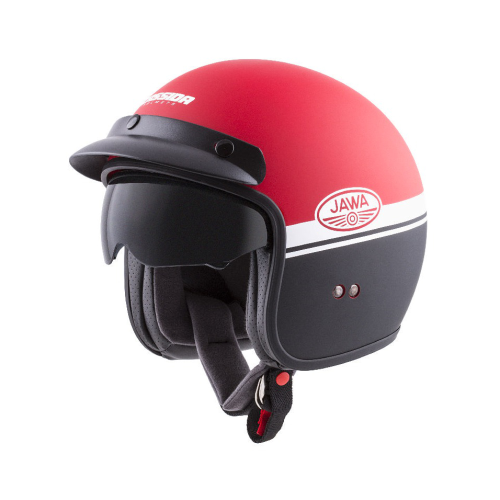 Helmet (L) OXYGEN JAWA OHC, CASSIDA (RED MATT)