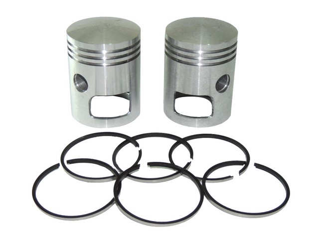 Piston set R+L with rings 59,75, tenon 16 - Jawa 350