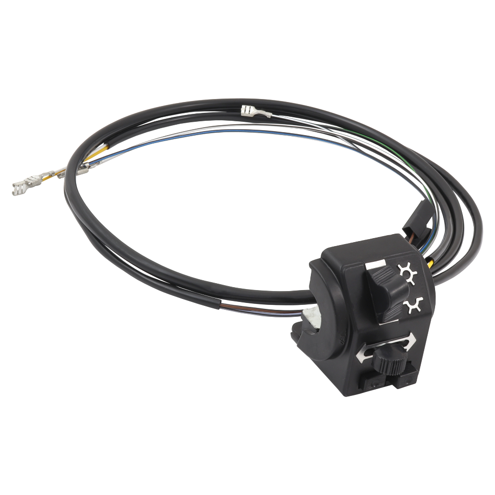 Handlebar switch with cables, light + blinkers (MZA) - Simson Enduro