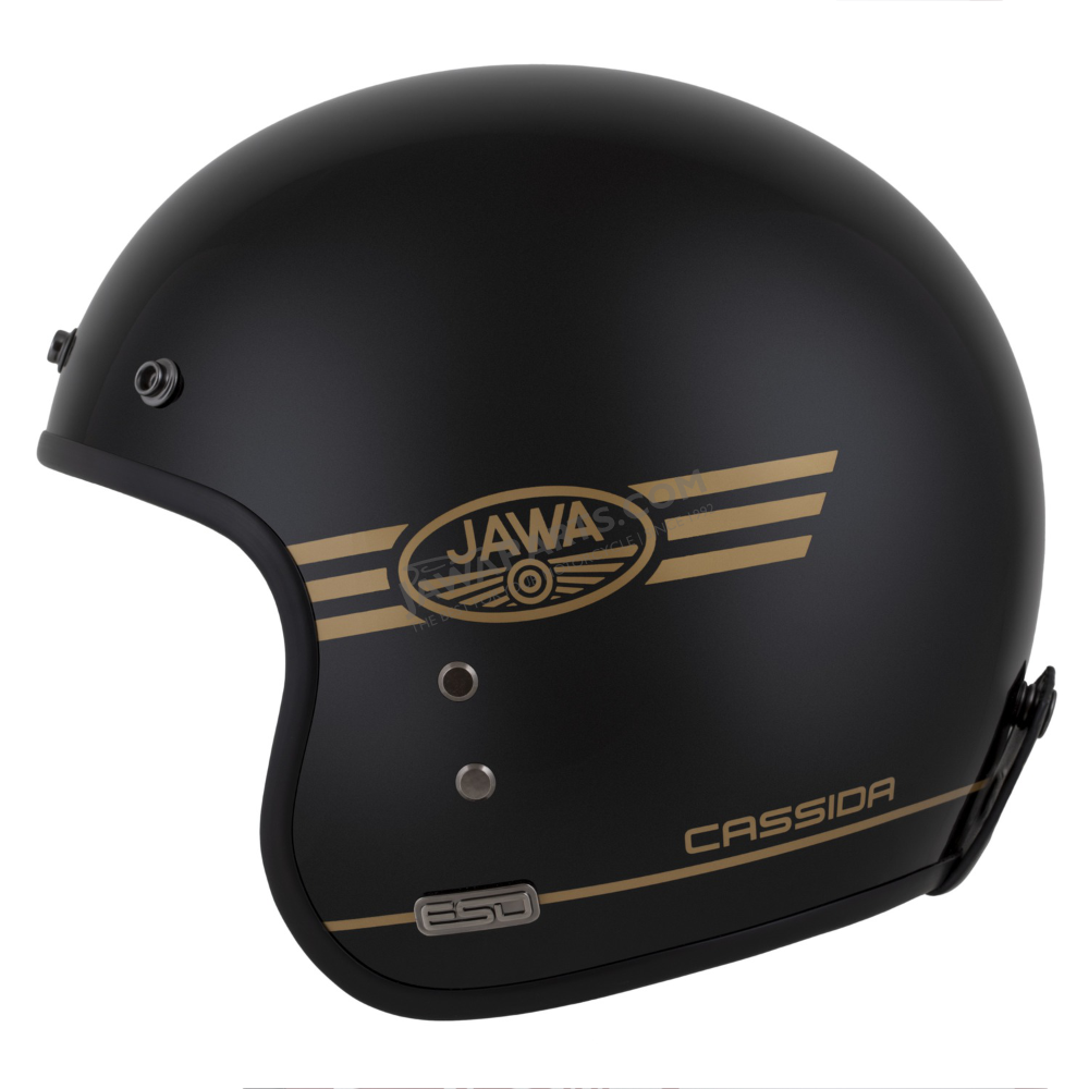Helmet (3XL) ESO JAWA PÉRÁK, CASSIDA (BLACK PEARL/GOLD)