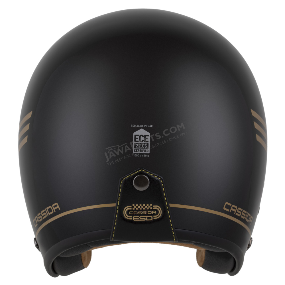 Helmet (3XL) ESO JAWA PÉRÁK, CASSIDA (BLACK PEARL/GOLD)