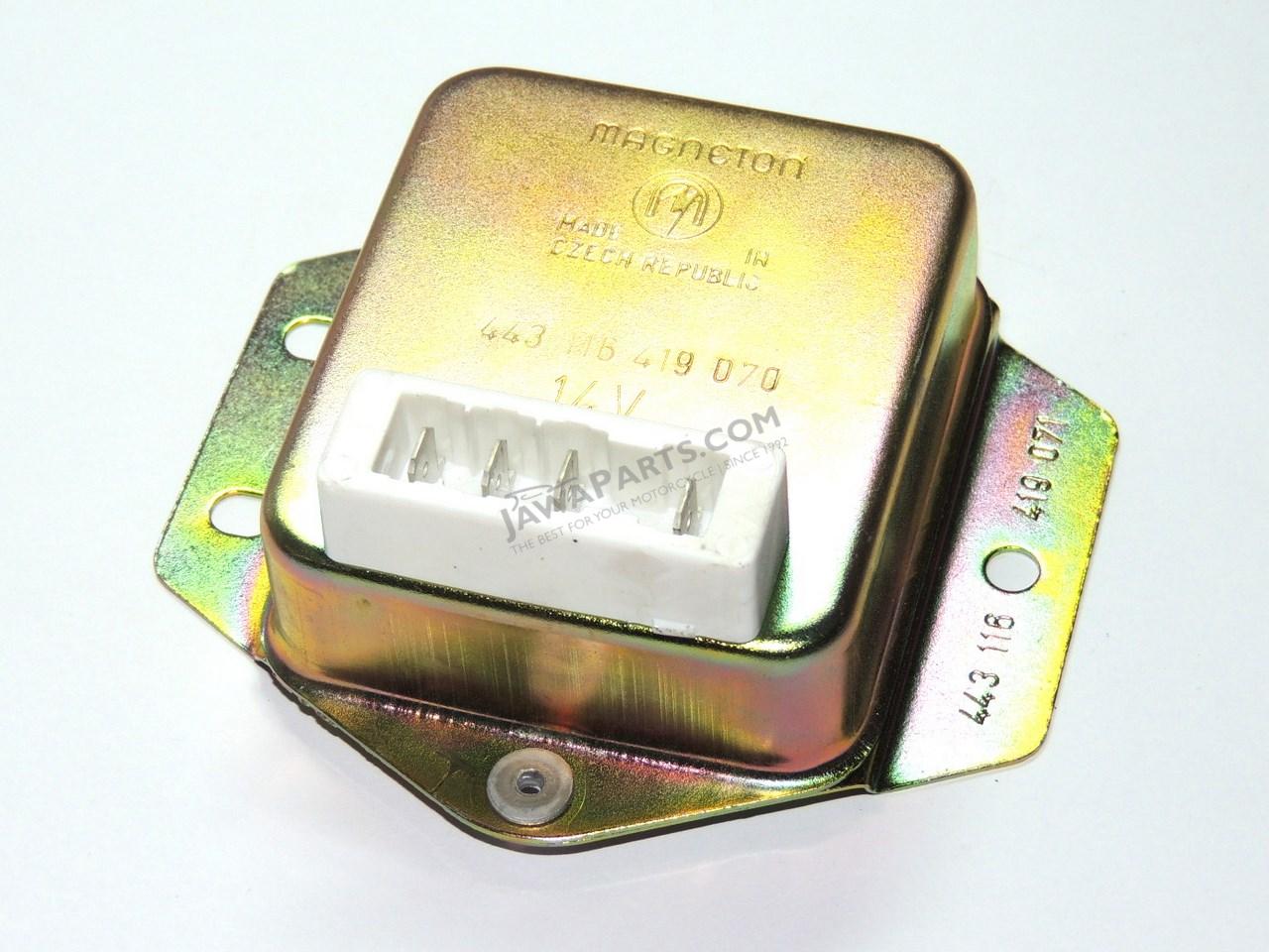 Semiconductors regulator 12/14V sheet - Jawa 638-640