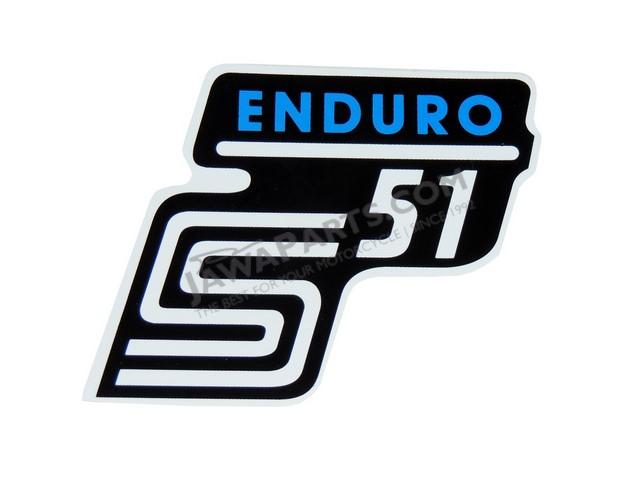 Parts SIMSON, Stickers set S51 ENDURO (IFA), BLUE - Simson S51