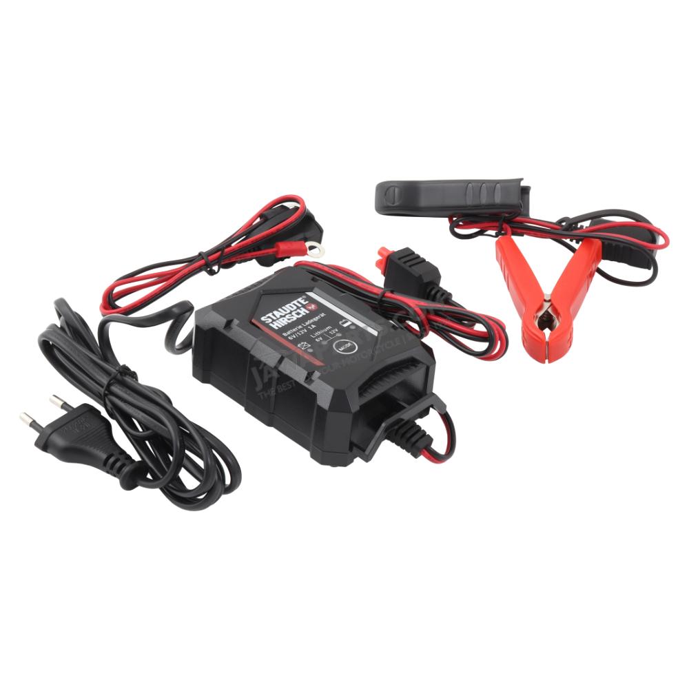 Moto batteries, plugs & bulbs  Battery charger, automatic 6V