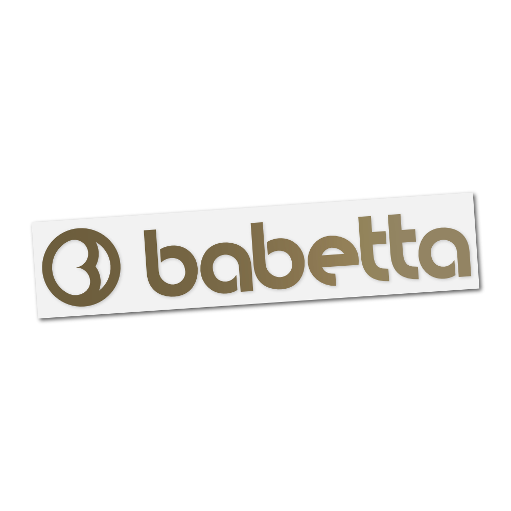 Sticker of fuel tank Babetta (inscription), GOLD (1pc)