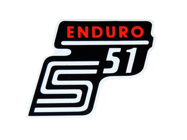 Sticker of cover ENDURO, RED 1 - Simson S51