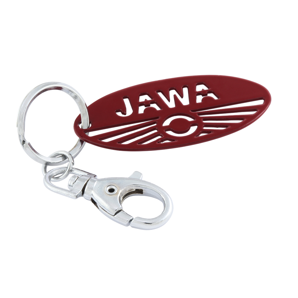 Key ring (62 mm), RED - JAWA