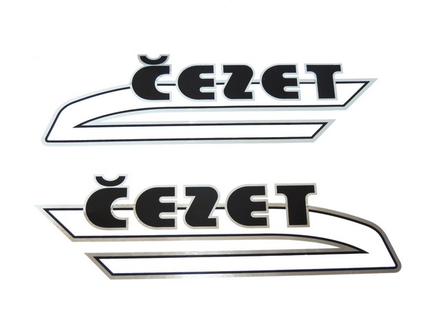 Sticker ČEZET black- set 2pcs