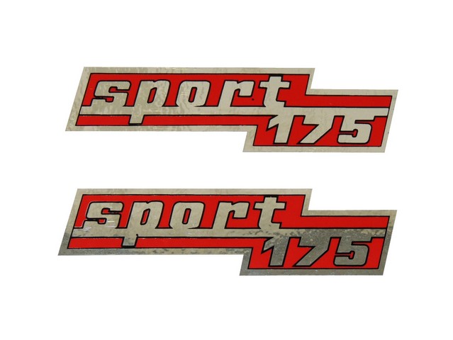 Stickers for boxes (2pcs) - ČZ 175 SPORT