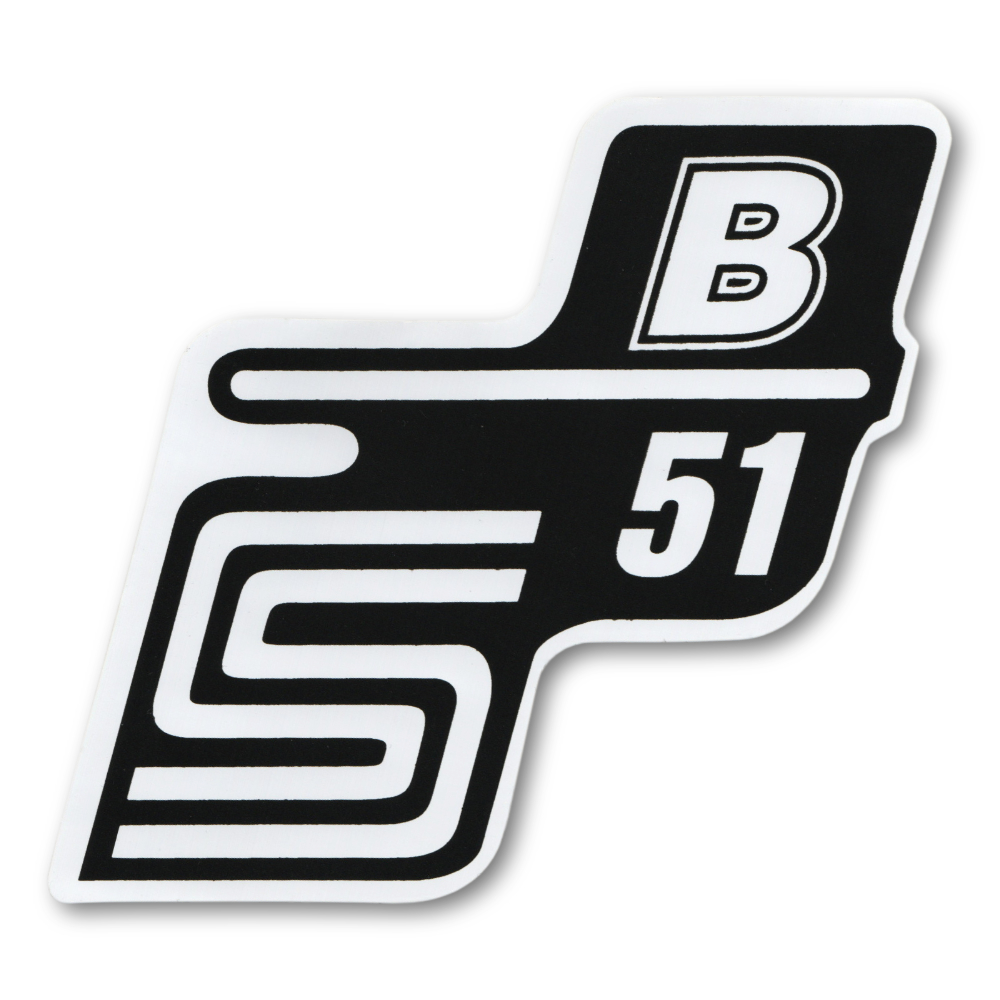 Sticker of cover "B", WHITE - Simson S51