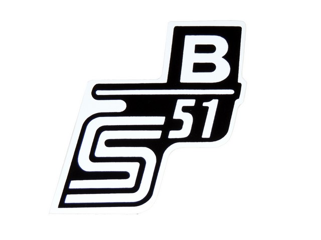 Sticker of cover S51 B, WHITE - Simson S51
