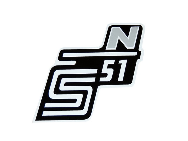 Sticker of cover S51 N, SILVER - Simson S51