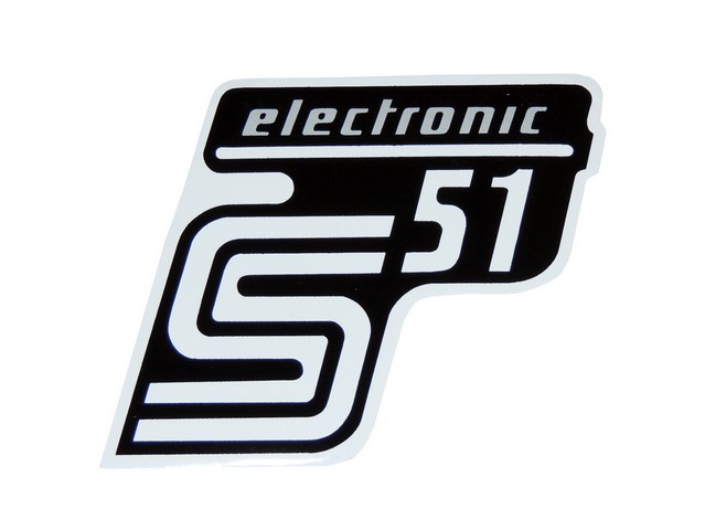 Sticker of cover ELEKTONIK, SILVER 2 - Simson S51