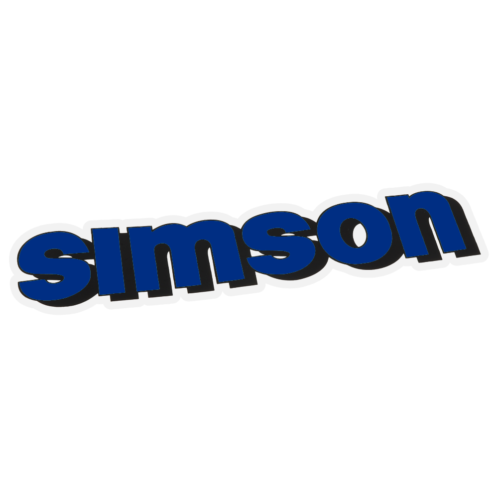 Sticker of fuel tank, BLUE - Simson