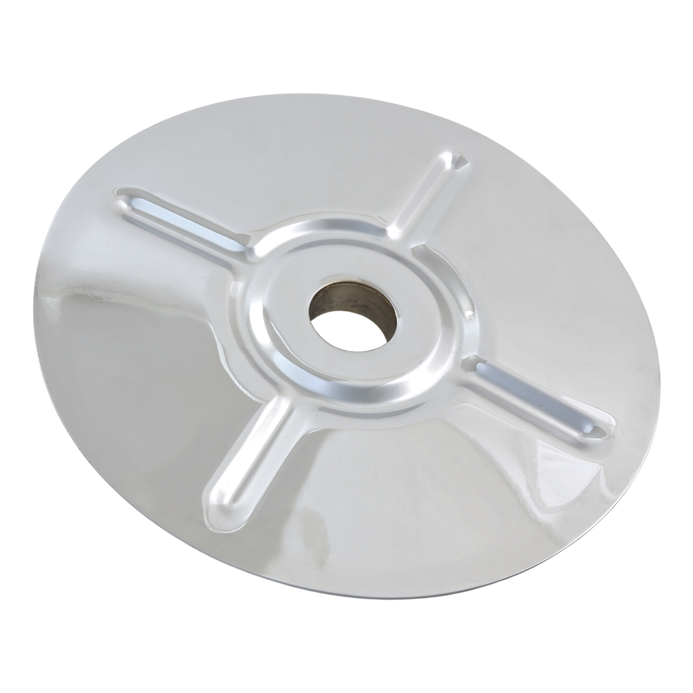 Rear rosette cover (185mm), CHROME - JAWA Kývačka, Panelka