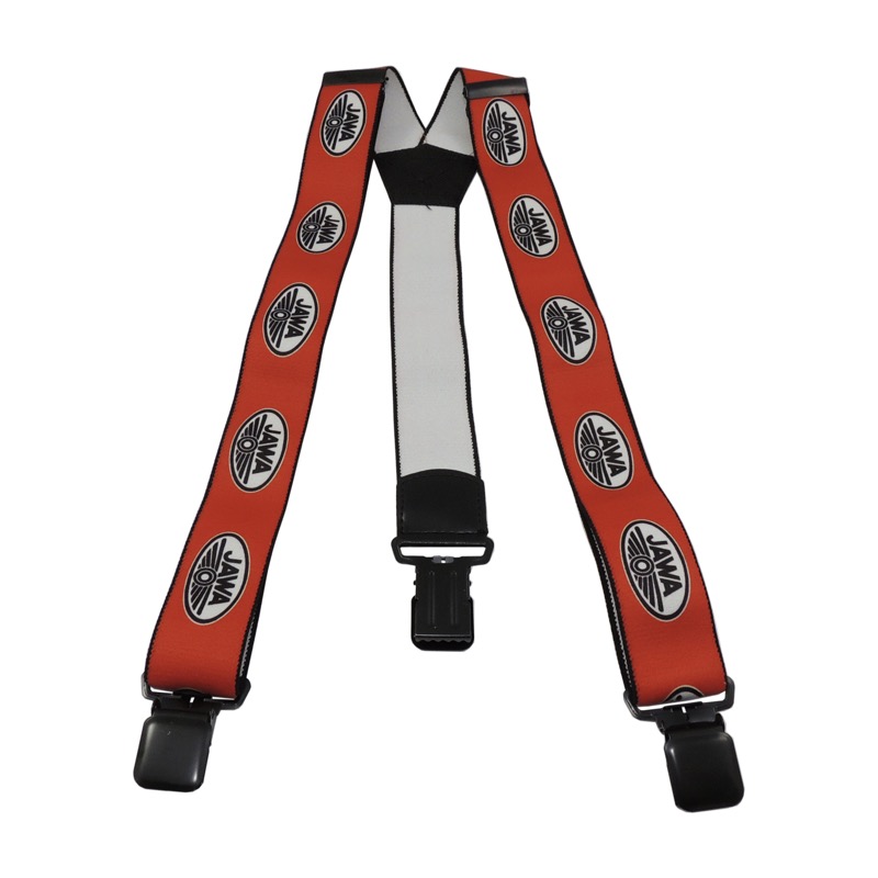 Rubber straps RED (black logo) - JAWA
