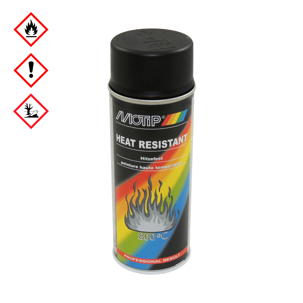 MOTIP - Refractory paint for cylinders and exhausts, BLACK (HEAT RESISTANT)