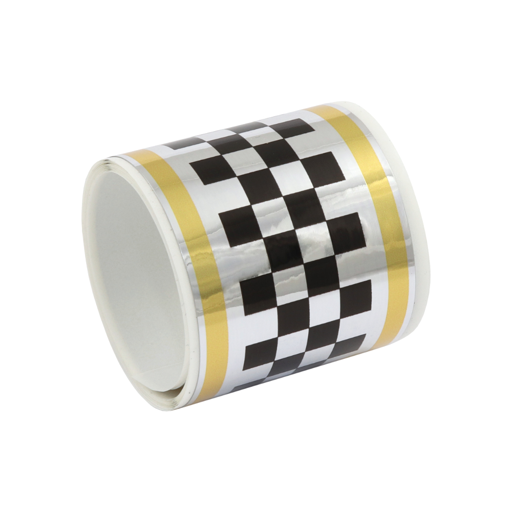 Sticker "chessboard" - SILVER/GOLD