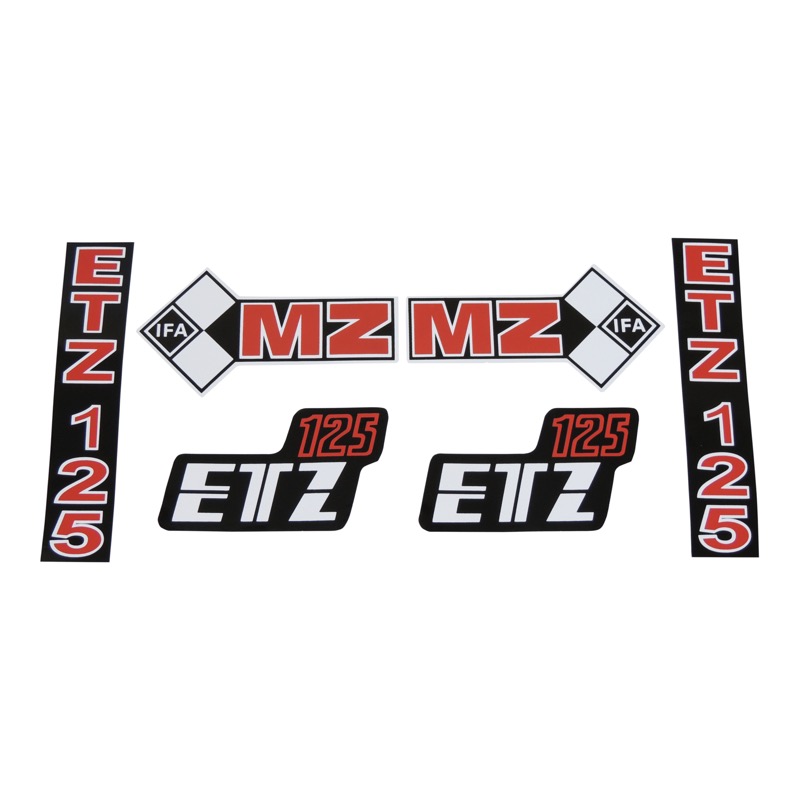 Stickers, set (IFA) - MZ 125 ETZ