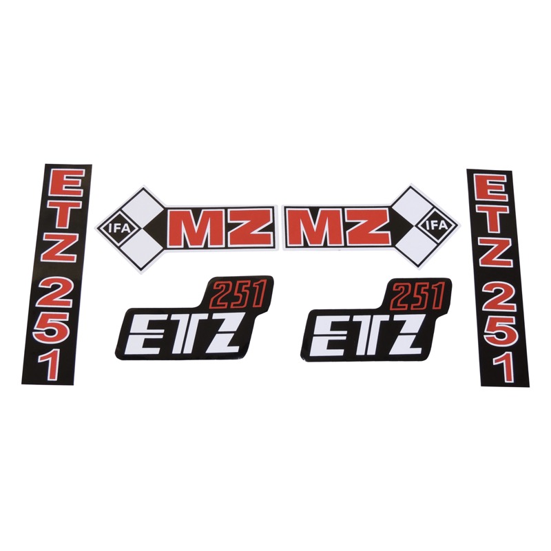 Stickers, set (IFA) - MZ 251 ETZ