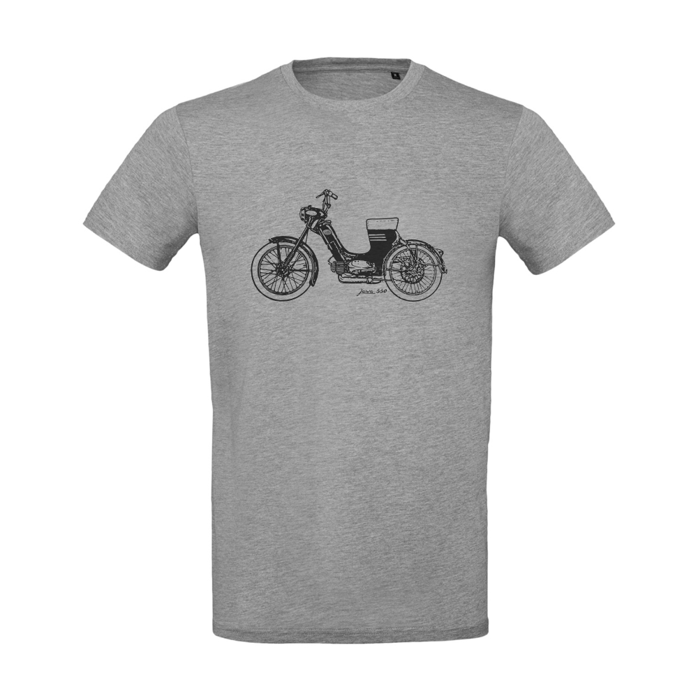 T-Shirt (XL), grey - JAWA 50 typ 550 "Pařez"