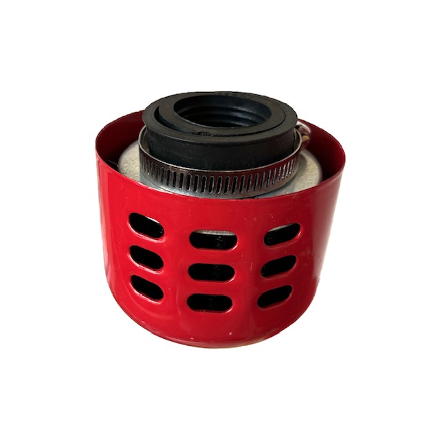 Air filter Sport D28-35, cover/direct, RED - UNI