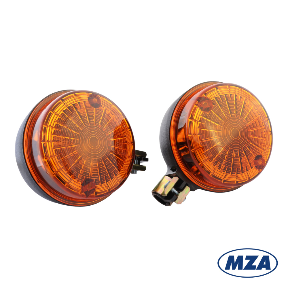 Set of winkers, REAR, ORANGE (MZA) - Simson, MZ