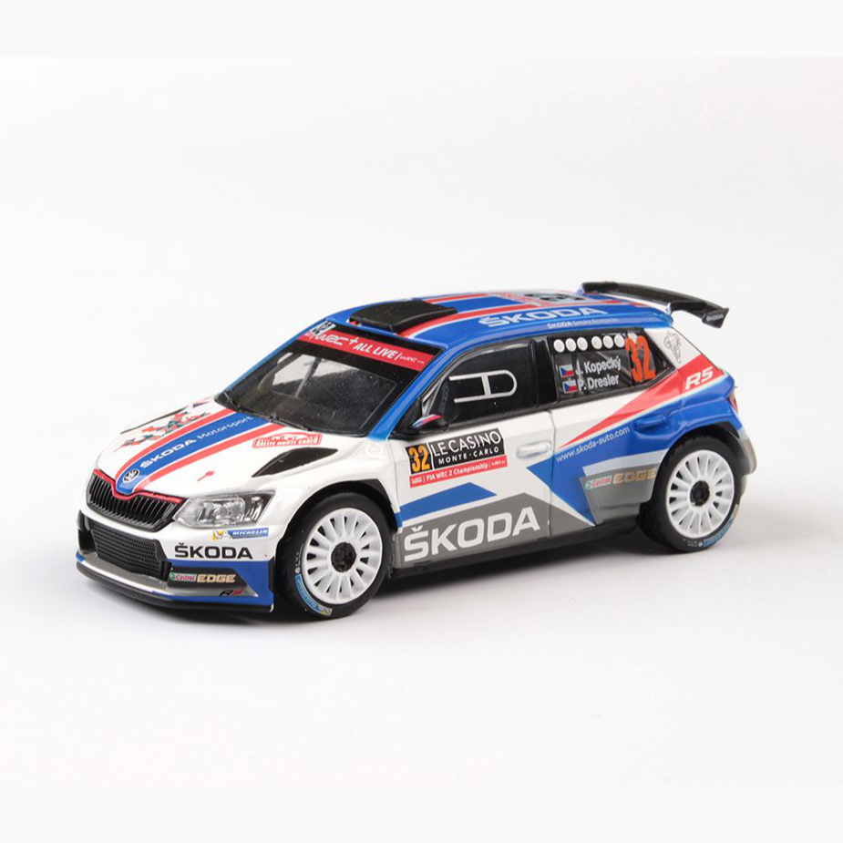 Model Škoda Fabia R5 (1:43), Jan KOPECKÝ #32 Rallye Monte-Carlo 2018