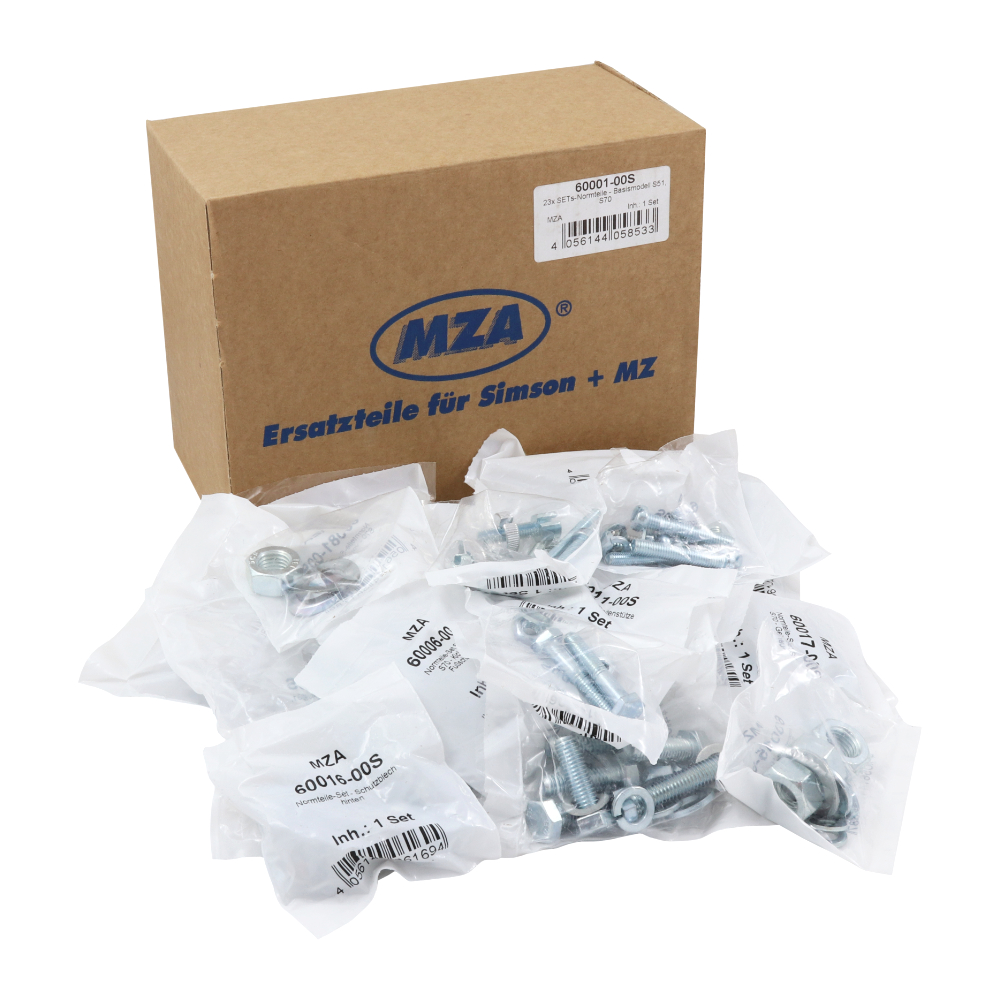 Engine and frame screws, set (MZA) - Simson S51, S70