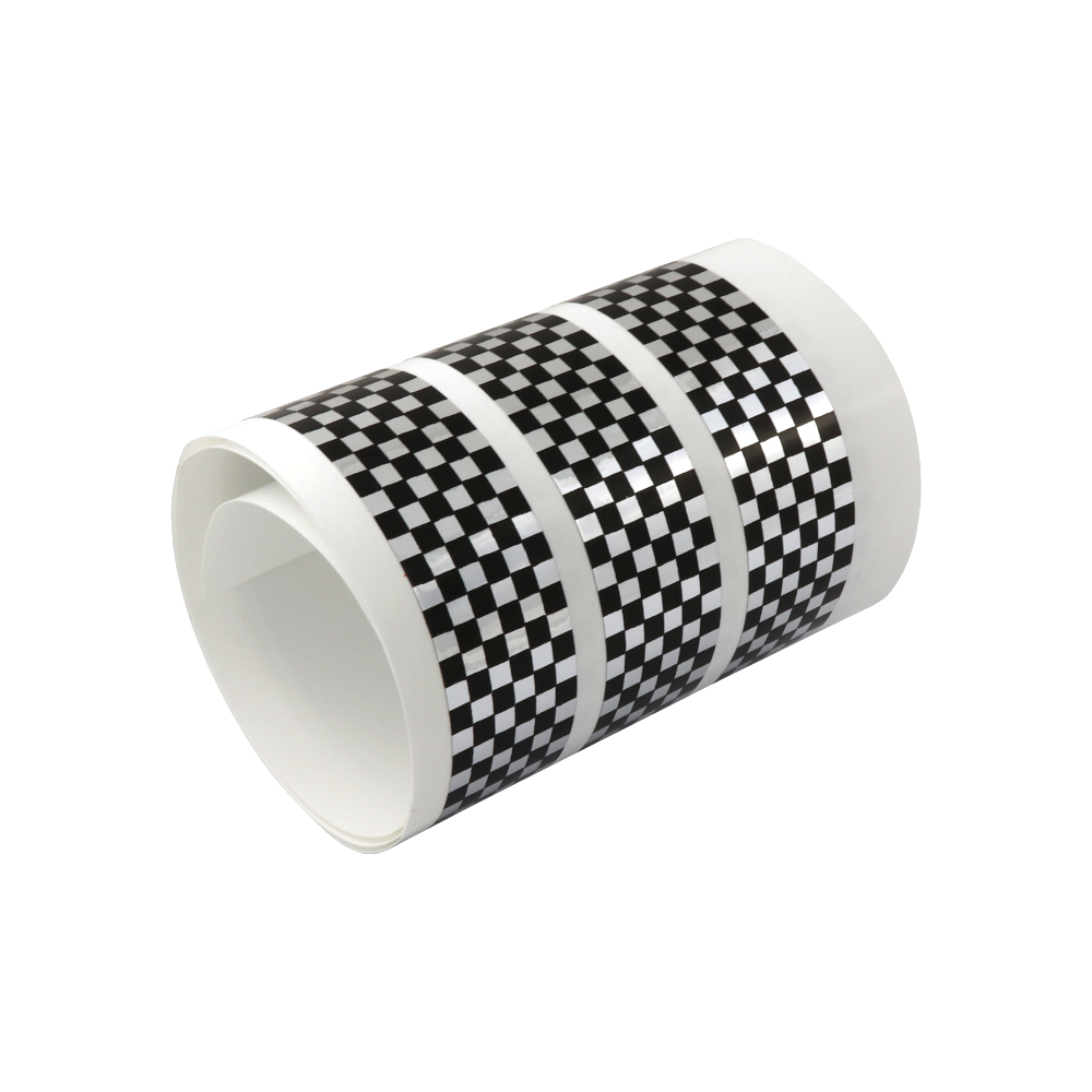 Sticker "chessboard" - SILVER/BLACK