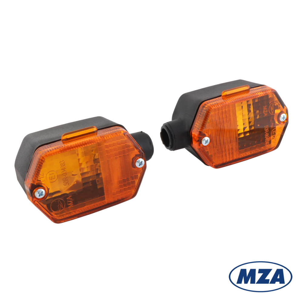 Set of winkers, SQUARE, ORANGE (MZA) - Simson, MZ