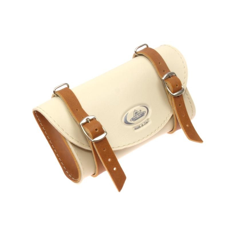 Saddle bag RETRO, CREAM / LIGHT BROWN - UNI