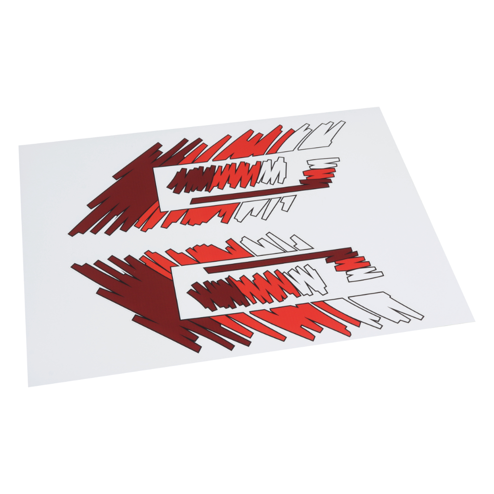 Stickers of fuel tank (smudges), RED - Babetta