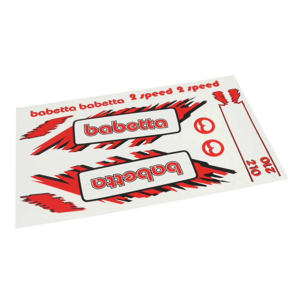 Set of stickers (babetta), RED - Babetta 210