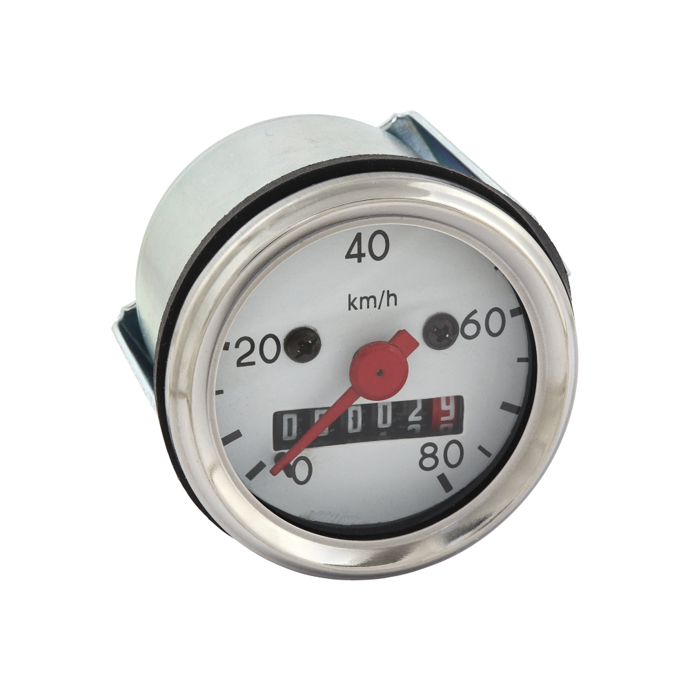 Speedometer (80 km/h), backlit - JAWA 50 Pionýr, Babetta, S50