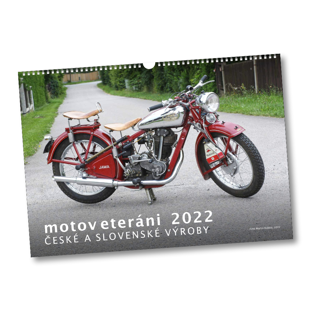 Calendar Czechoslovakian motorcycles 2022