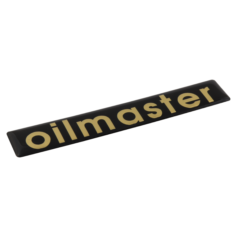 Sticker "oilmaster", GOLD "3D effect" - JAWA Californian