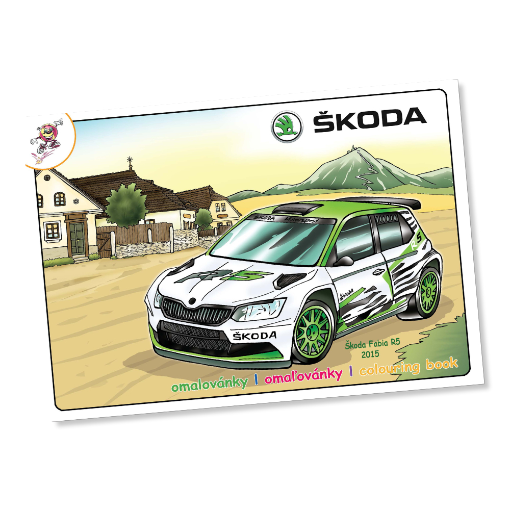 Colouring book - Modern Škoda cars