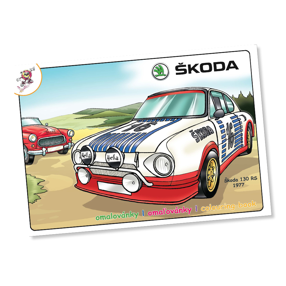 Colouring book - Historic Škoda cars
