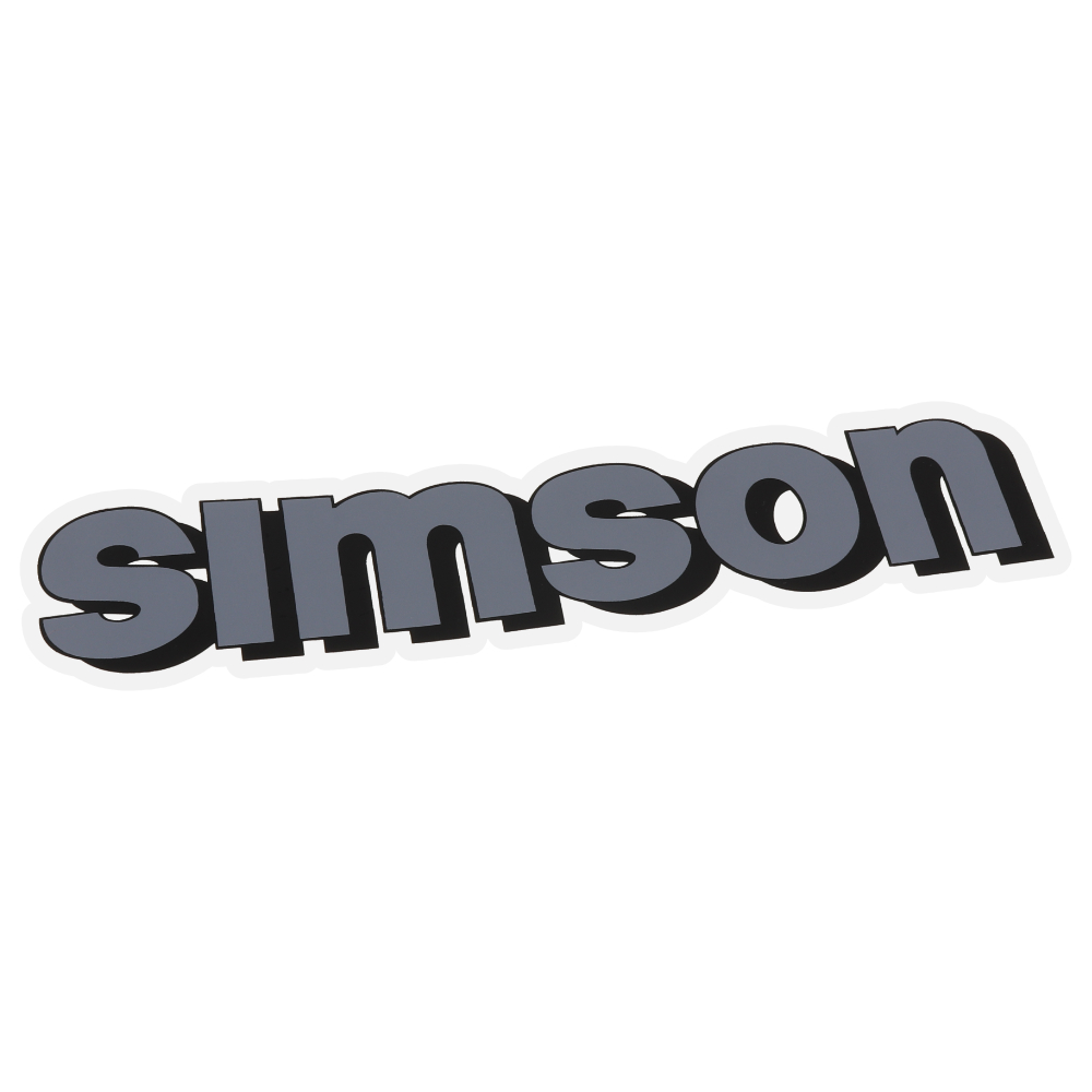 Sticker of fuel tank, GREY - Simson