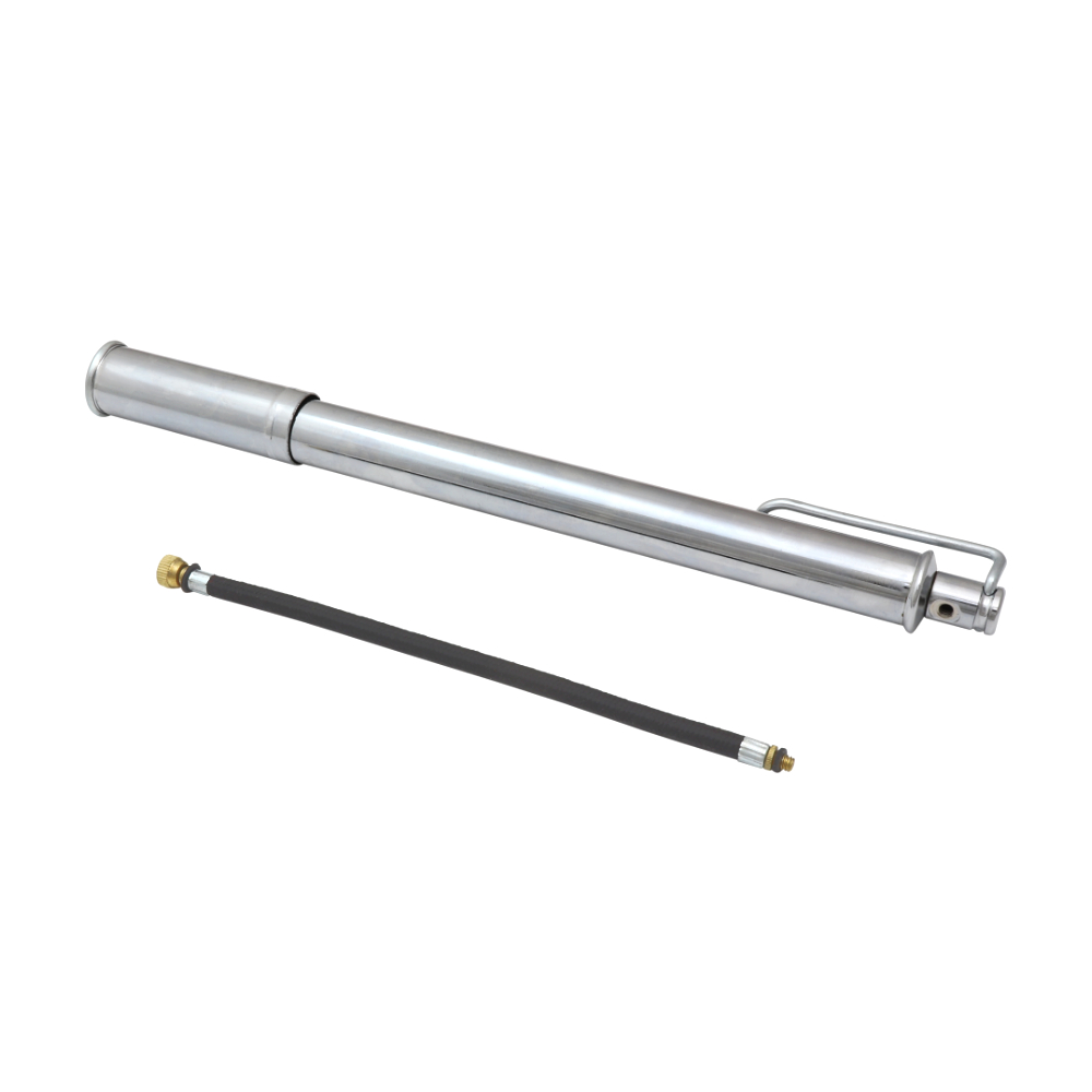 Bike pump MOTO 35 cm, CHROME - UNI